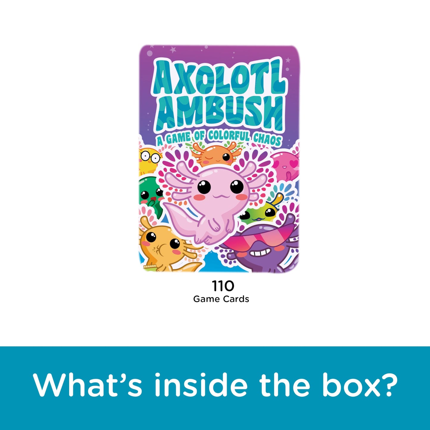 AQUARIUS Axolotl Ambush Card Game - Great Family Fun - Ages 6+ - Officially Licensed for Fun - Axolotl Card Game - Merchandise & Collectibles