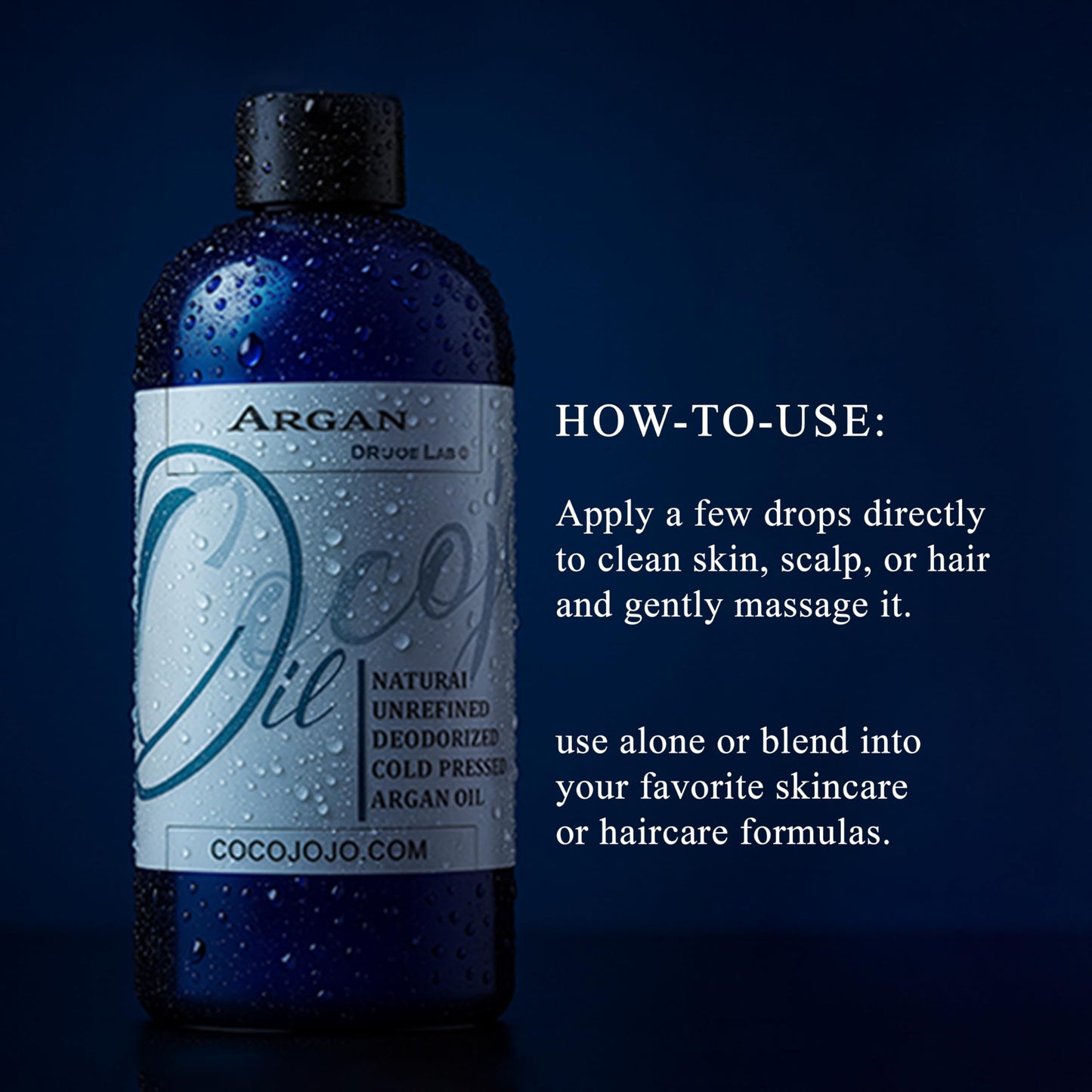 Argan Oil -Cold Pressed 16 oz Pure Natural Extra Virgin Unrefined Argan Moroccan Marrakesh Oil Moisturizer Hair Face Lips Body S