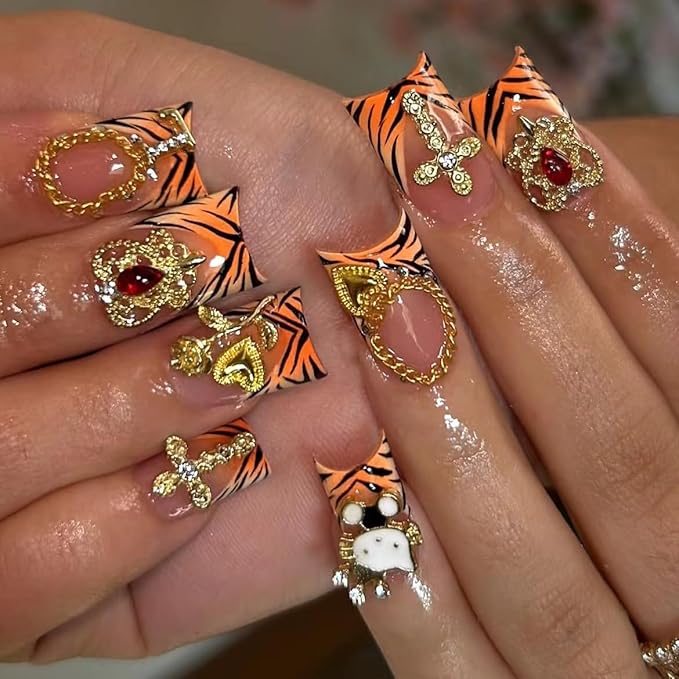 85 Pcs 3D Gold Nail Charms Y2K Bulk Nail Art Decor Set Nail Charms and Gems Including Heart Rhinestones for Nails, Cherries, Dollars, Roses, Crowns, and More for Nail Art Decoration Jewelry
