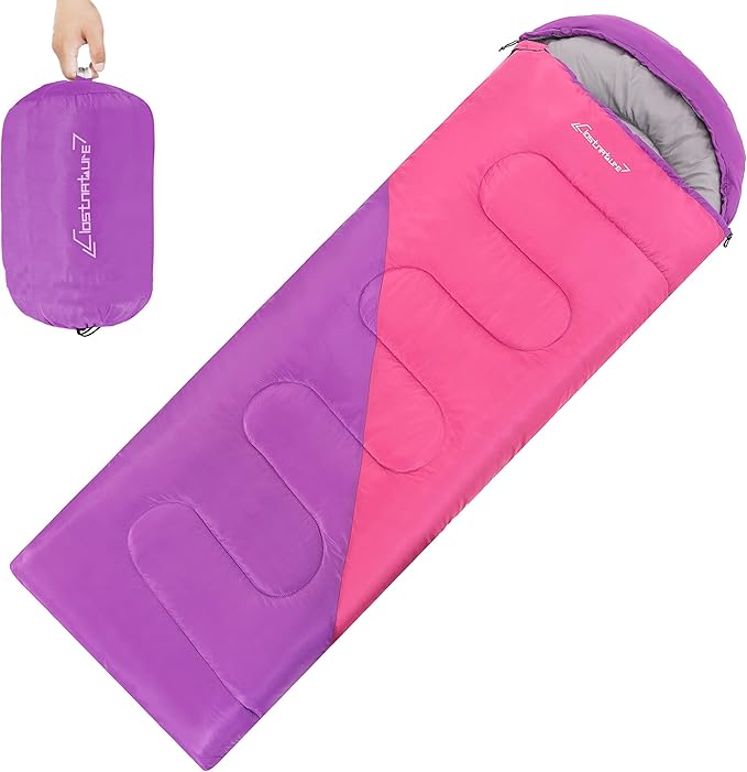 Clostnature Sleeping Bag for Adults and Kids - Lightweight Camping Sleeping Bag for Girls, Boys, Youths, Ultralight Backpa...