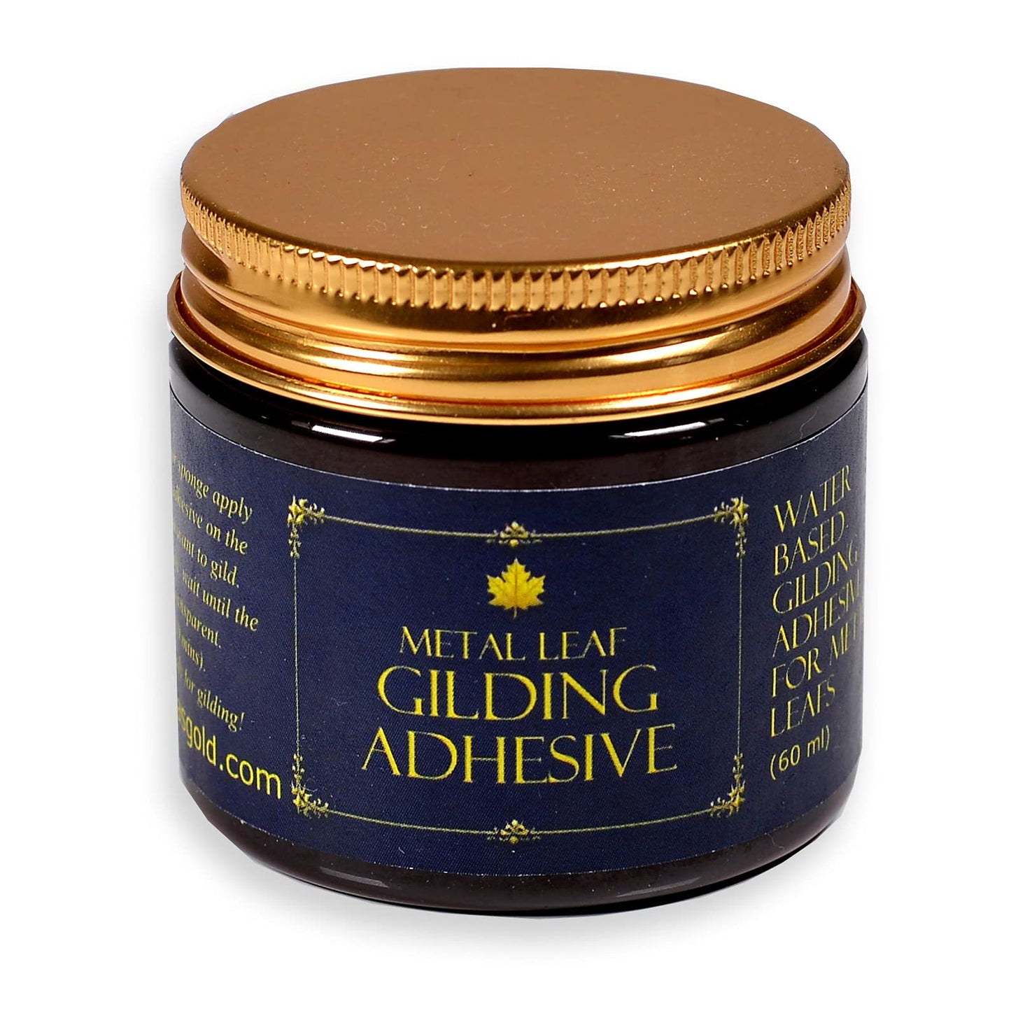 Barnabas Blattgold Gold Leaf Gilding Adhesive 60ml, Gold Foil Gilding Adhesive for Arts and Plating