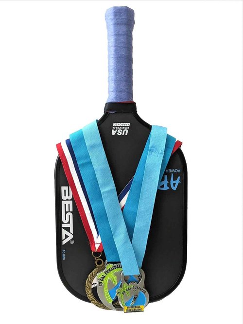 APEX Pickleball Paddle, Raw Carbon Fiber, Thermoformed with Foam Injected, Unibody Construction (White on Black, 16mm)