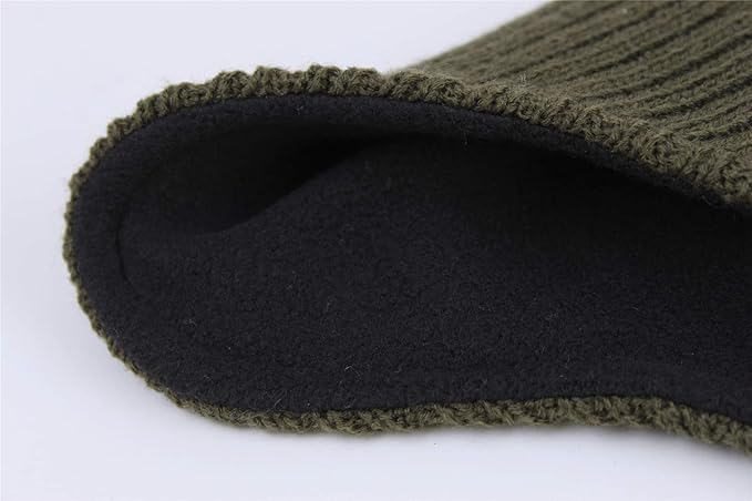 Connectyle Men's Knit Winter Hat with Ear Flaps Fleece Lined Beanie Warm Knitted Skull Cap Beanies Watch Hat