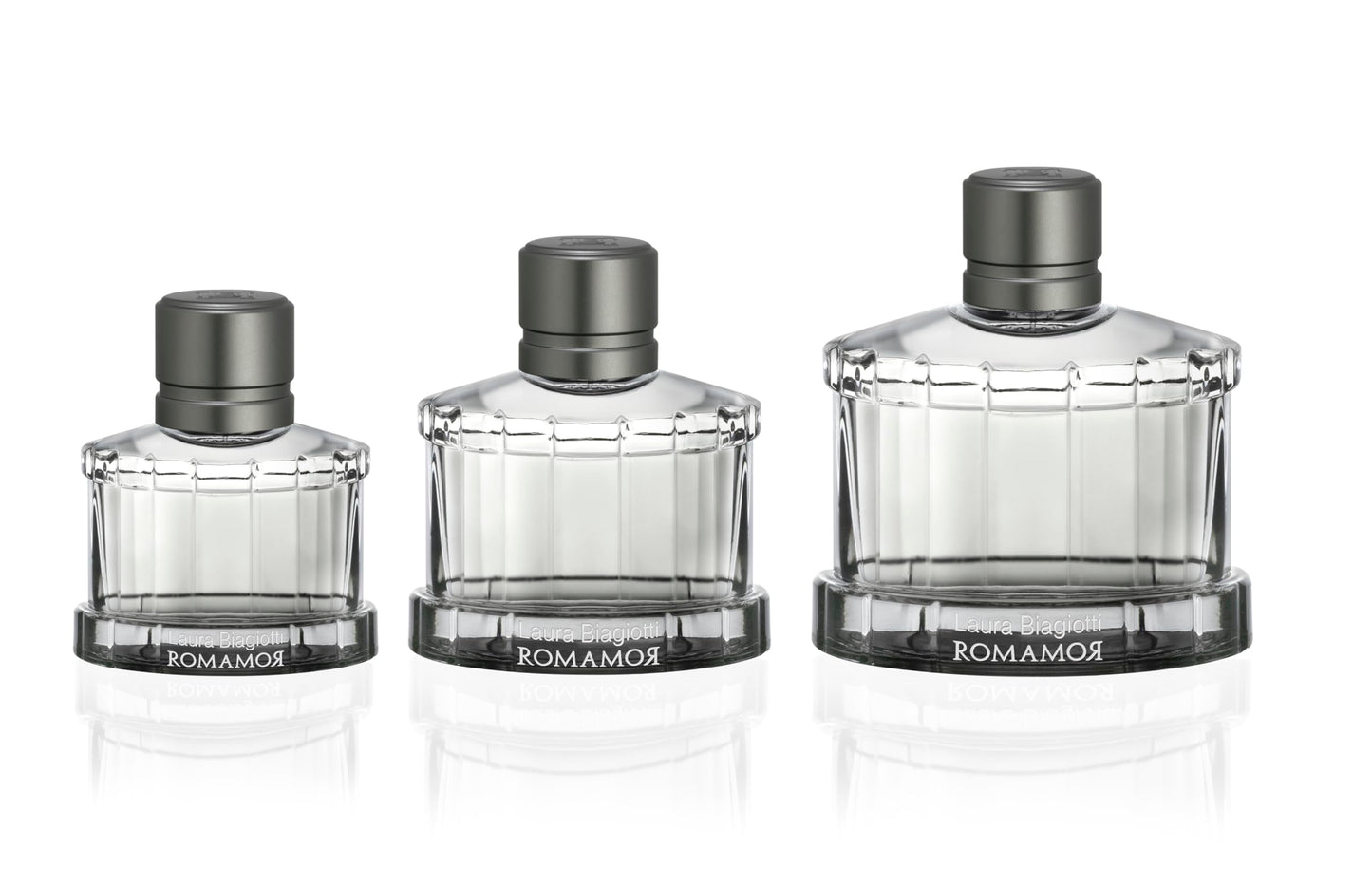 Laura Biagiotti Romamor for Men - Amber Woody Scent - Opens with Grapefruit, Black Pepper, Vetiver and Ginger - Enhancing Comfor