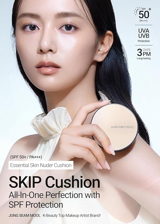 JUNG SAEM MOOL [ SPF ] Essential Skin Nuder Cushion (13 Fair) | Refill Not Included (0.49 Fl Oz) | SPF50 Broad Spectrum | Natural Finish | Makeup Artist Brand