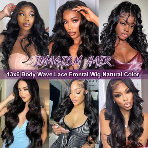 VXCVAE 24 Inch 13x6 Lace Front Wigs Human Hair Pre Plucked 220% Density Body Wave HD Lace Front Wigs Human Hair Natural Black Glueless Frontal Wig for Women