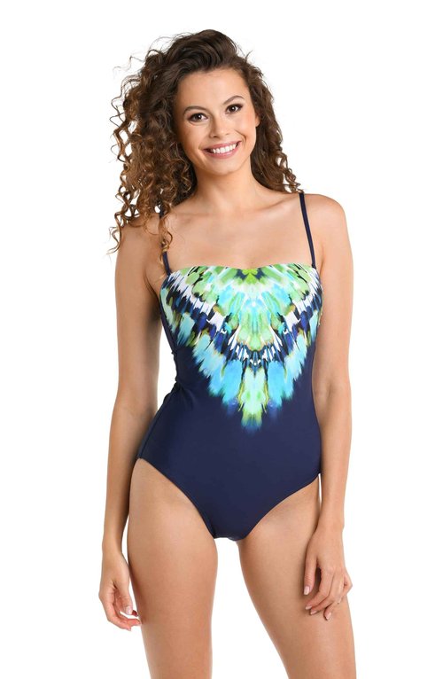 La Blanca Bandeau One Piece Swimsuit