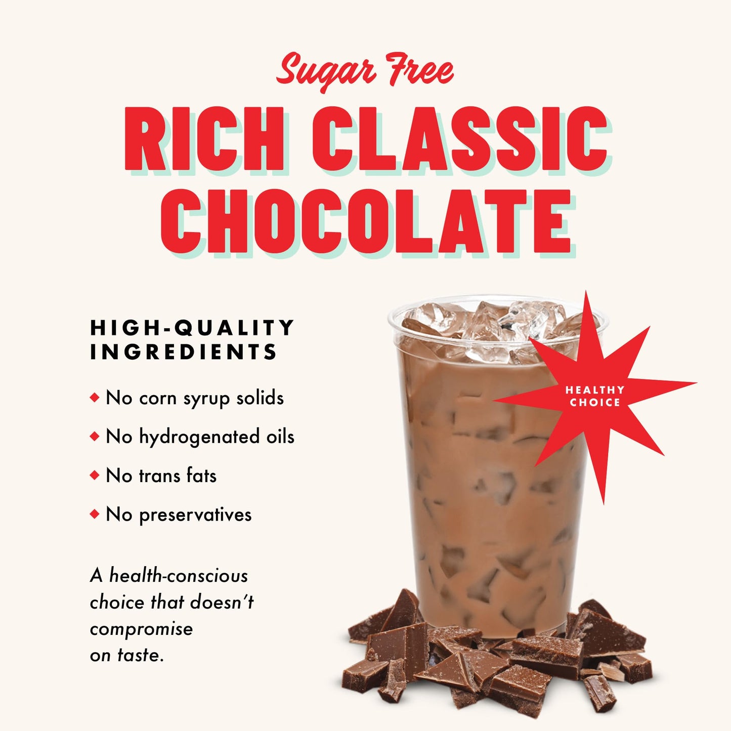 Gosh That’s Good! Sugar-Free Rich Classic Chocolate Flavor – 2 lb – Low-Calorie, Lactose-Free