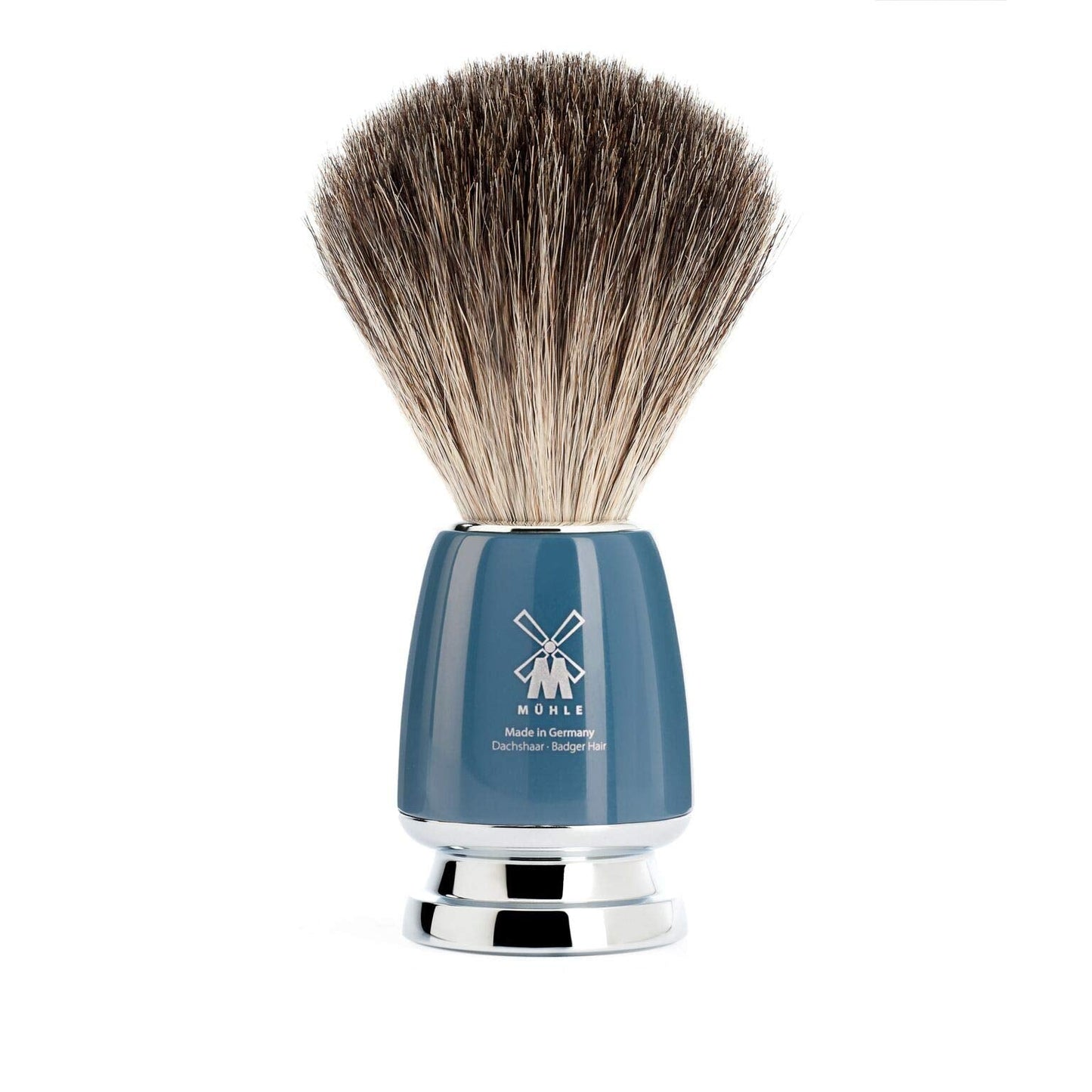 MHLE Pure Badger Shaving Brush (Petrol Blue)