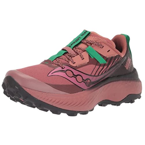 Saucony mens Endorphin Edge Hiking Shoe, Soot/Basalt, 5.5 US