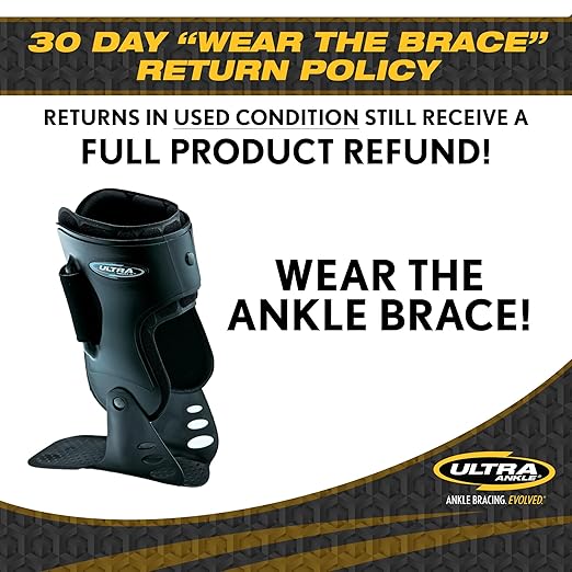 Ultra High-5 Ankle Support Brace – Everyday Stability Gear for Chronic Ankle Instability – Rigid Bilateral Shell, Boot-Ready Fit for Workers, Hikers, & Comfortable Support for Active Aging Adults - Large