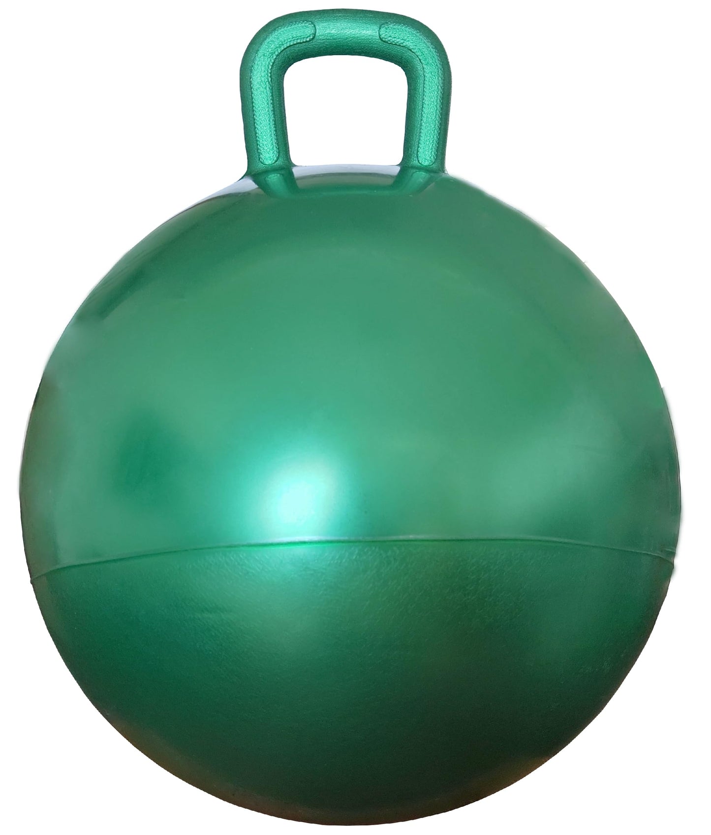 AppleRound Hippity Hoppity Hopball with Ball Pump, 18in/45cm Diameter for Age 3-7, Kangaroo Bouncer, Space Hopper Ball with Handle for Children, Printed Design (Frog)