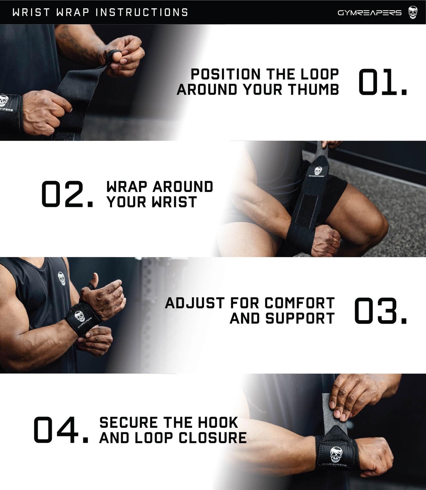 Gymreapers Weightlifting Wrist Wraps (IPF Approved) 18" Professional Quality Wrist Support with Heavy Duty Thumb Loop - Best Wrap for Powerlifting Competition, Strength Training, Bodybuilding (Desert Sand, 18")