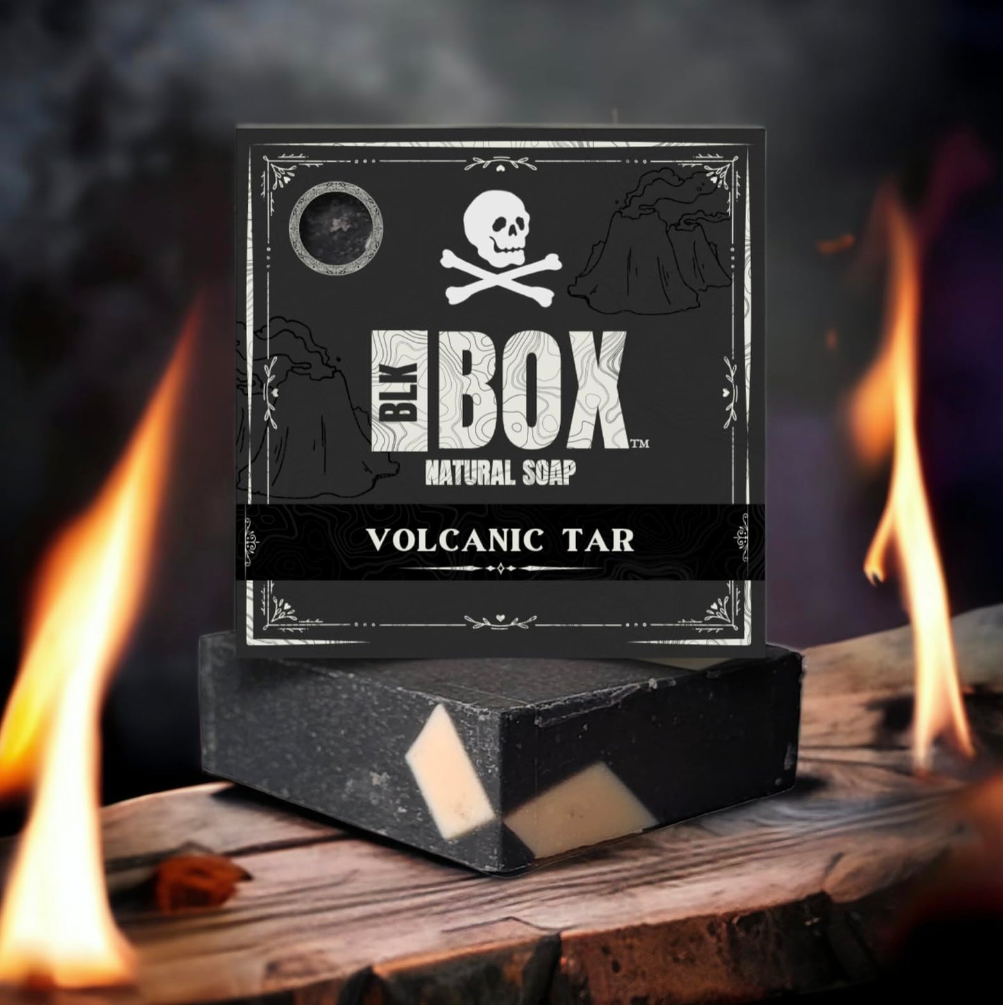 Black Box USA MADE 5oz Men's Natural Bar Soap Made from Natural Oils - Moisturizing Handmade Cold Process Soap with No Harsh Che
