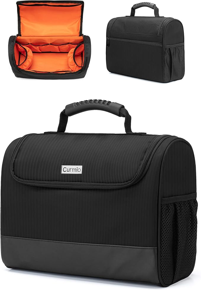 CURMIO Bartender Kit Bag, Portable Travel Carrying Bag with Rubber Handle for Bar Tools Set, For Home Indoor Outdoor Patio...