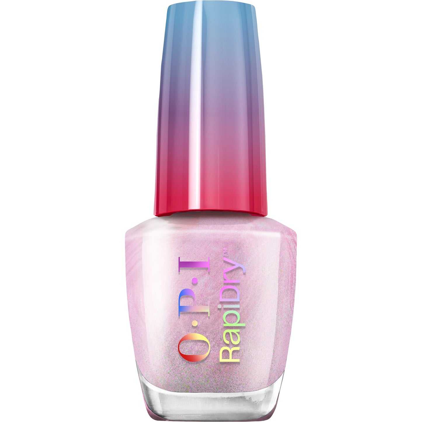 OPI RapiDry Speed Date Me | Semi-sheer Soft Pink Shimmer Quick Dry Nail Polish | Vegan, Smudge Proof, Fast Drying