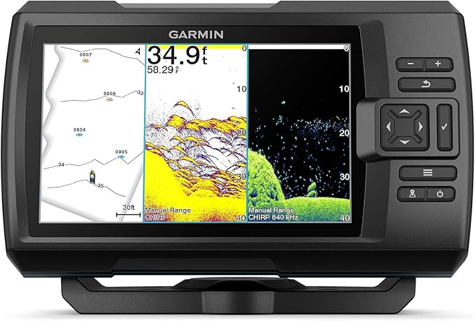 Garmin Striker Vivid 7cv, U.S. with GT20-TM Transducer - Easy-to-Use 7-inch Color Fishfinder and Sonar Transducer, Vivid S...