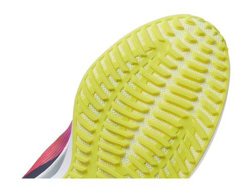 Mizuno Women's Wave Rebellion Flash Running Shoe, High/Vis Pink/Ombre Blue, 6