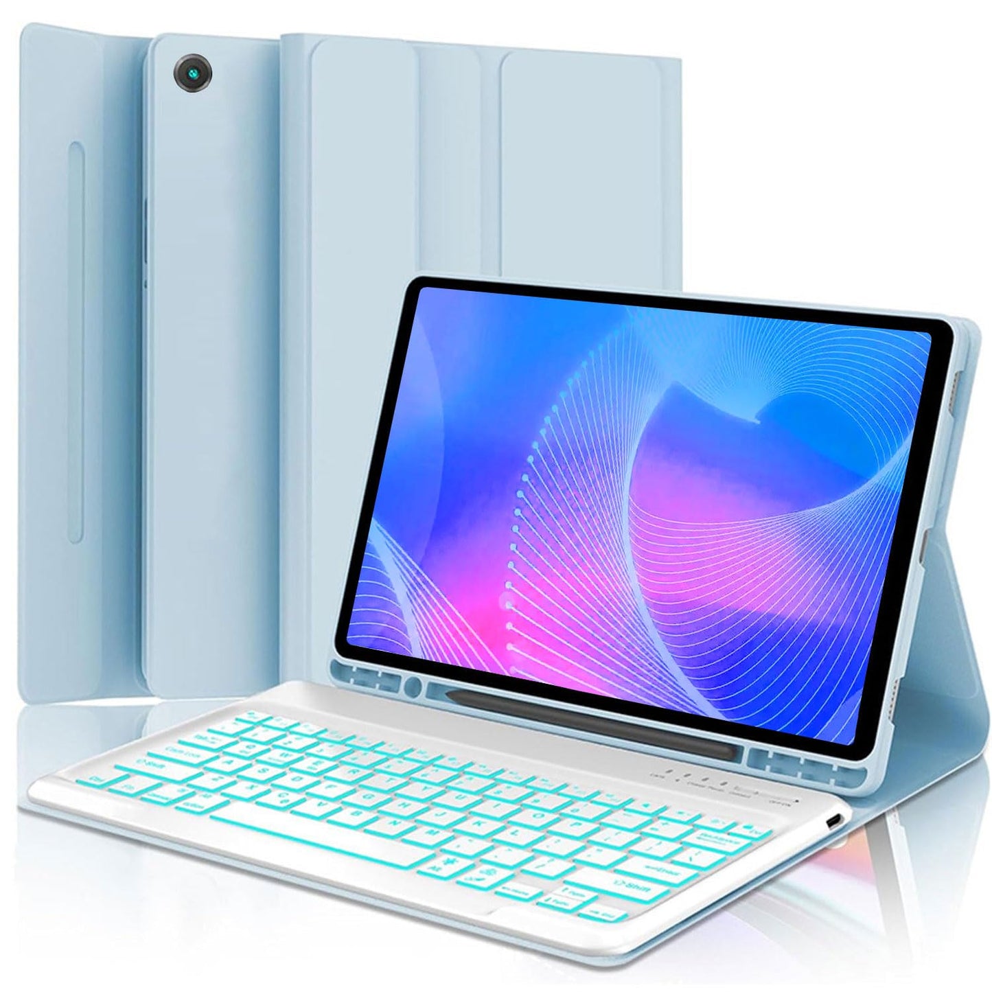 Keyboard Case For Samsung Galaxy Tab A11 Plus/ A9 Plus 11 Inch (Sm-X210/X216/X218) 2023, Backlite A9+ Keyboard Case With S Pen H