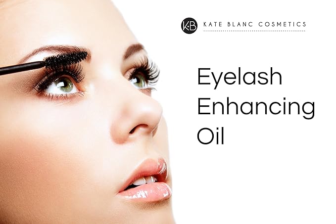 Kate Blanc Cosmetics Castor Oil Organic for Hair, Lashes, Face (2oz), 100% Pure, Cold Pressed, Hexane Free Hair Oil. Eyelash Serum for Thicker-Looking Eyelashes & Eyebrows