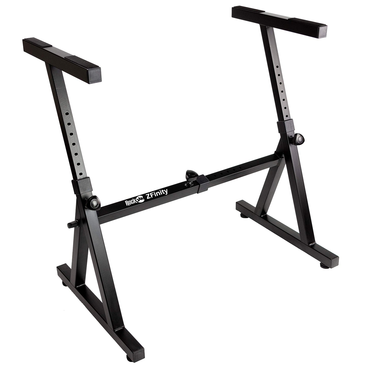 RockJam Z Style Adjustable and Portable Heavy Duty Keyboard Stand with Keynote Stickers & Lessons