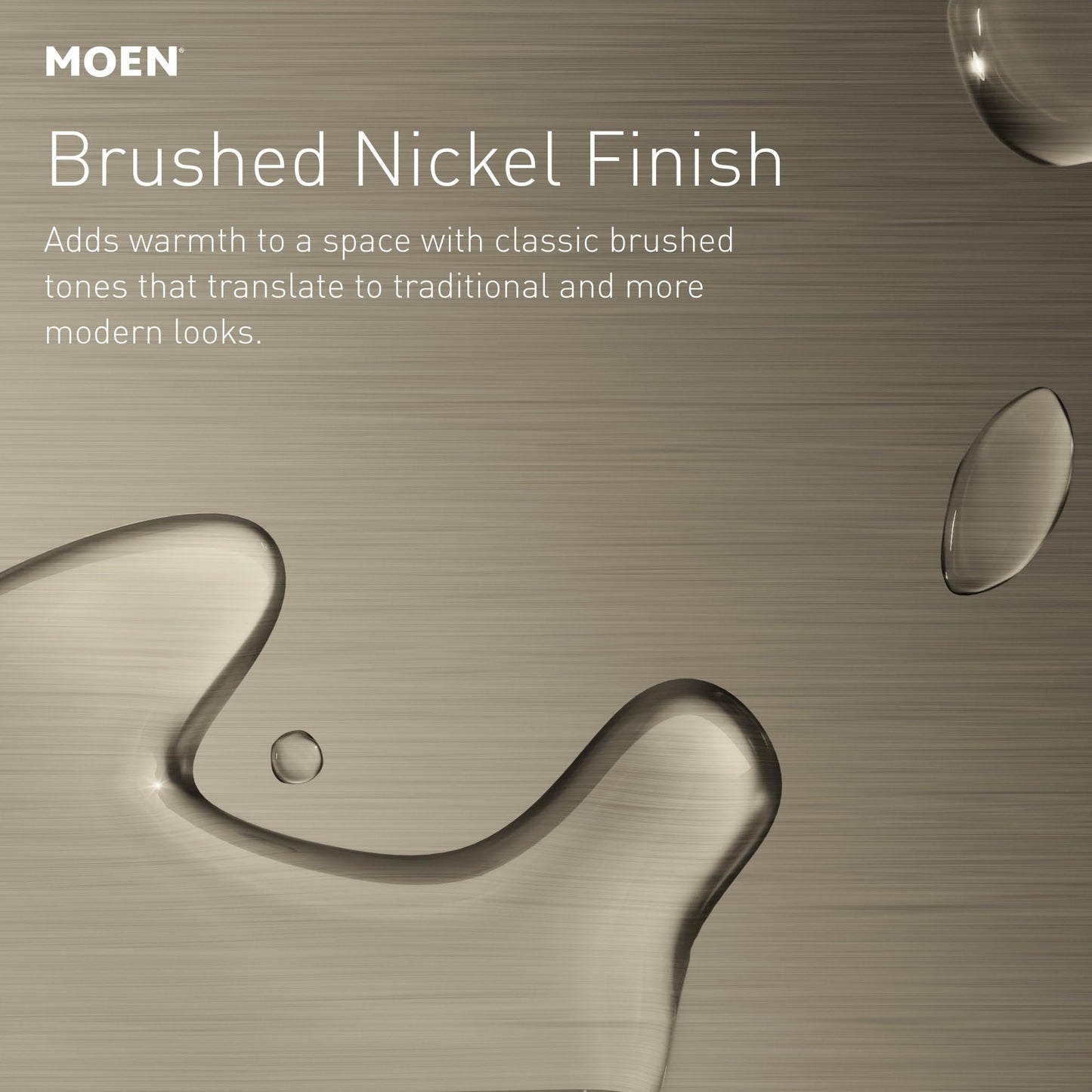 Moen Voss Brushed Nickel One-Handle Freestanding Floor Mount Tub Filler, Freestanding Bathtub Faucet with Handshower, 695BN