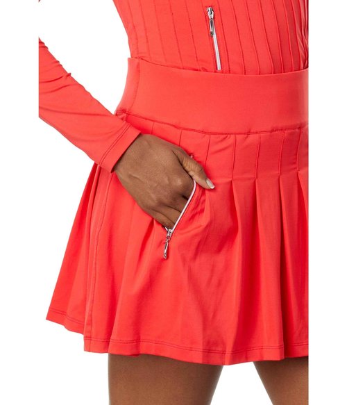 Jamie Sadock Womens Cooltrex 16" Pleated Skort Adrenaline Large One Size