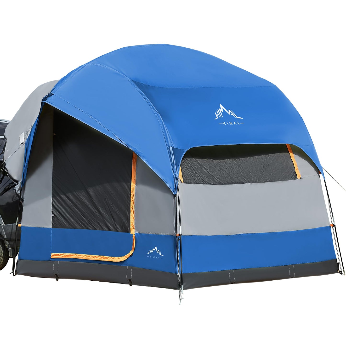 GoHimal SUV Tent for Camping, Waterproof PU3000mm Spacious Double Layer Design for 5-8 Person, Includes Rainfly and Storage Bag, 8FT L x 8FT W x 7.2FT H Blue