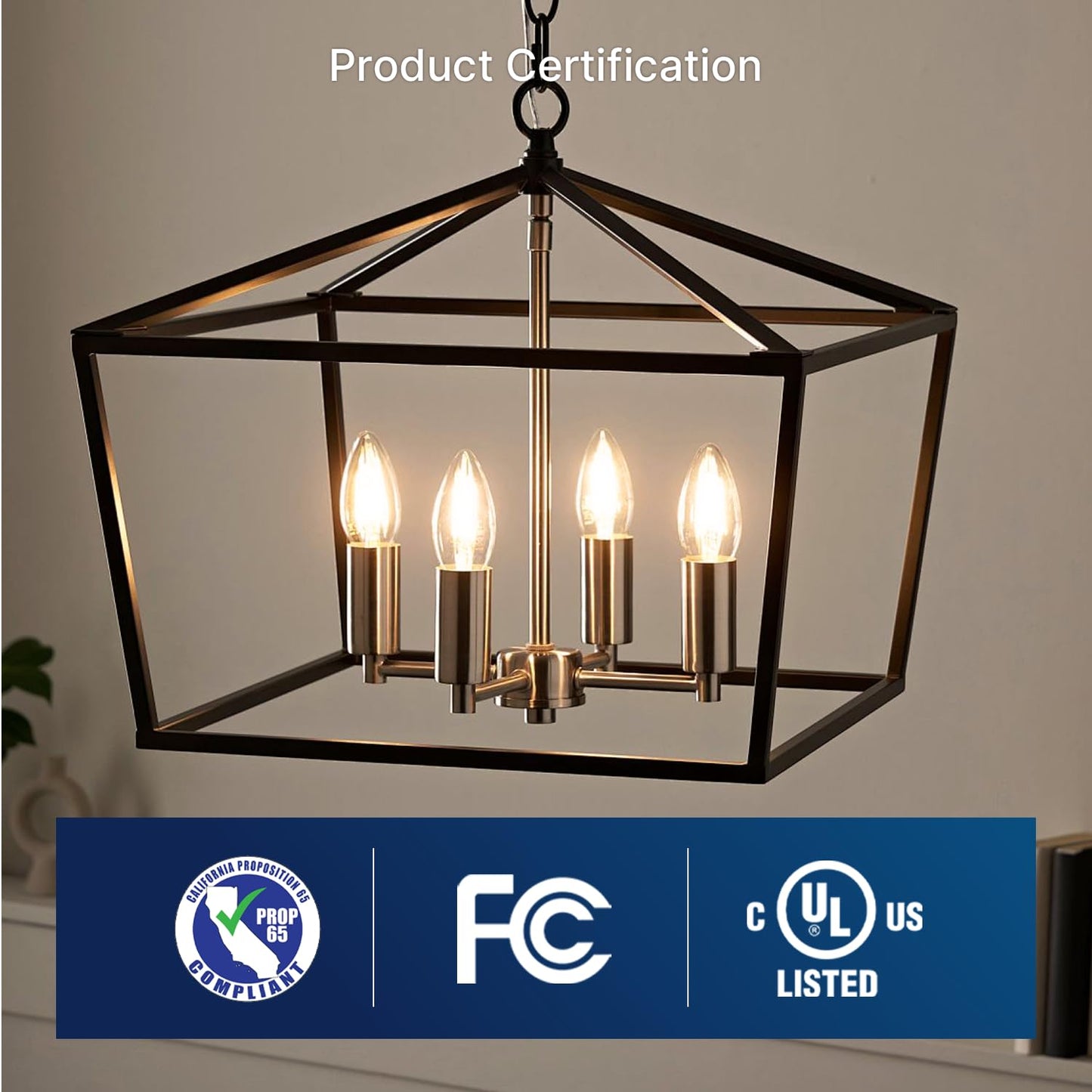 FLSNT Dimmable LED Candelabra Light Bulbs 60W Equivalent E26 Base, B11 LED Chandelier Candle Light Bulbs, 2700K Soft White, 6 Pack UL,CA65 Listed.