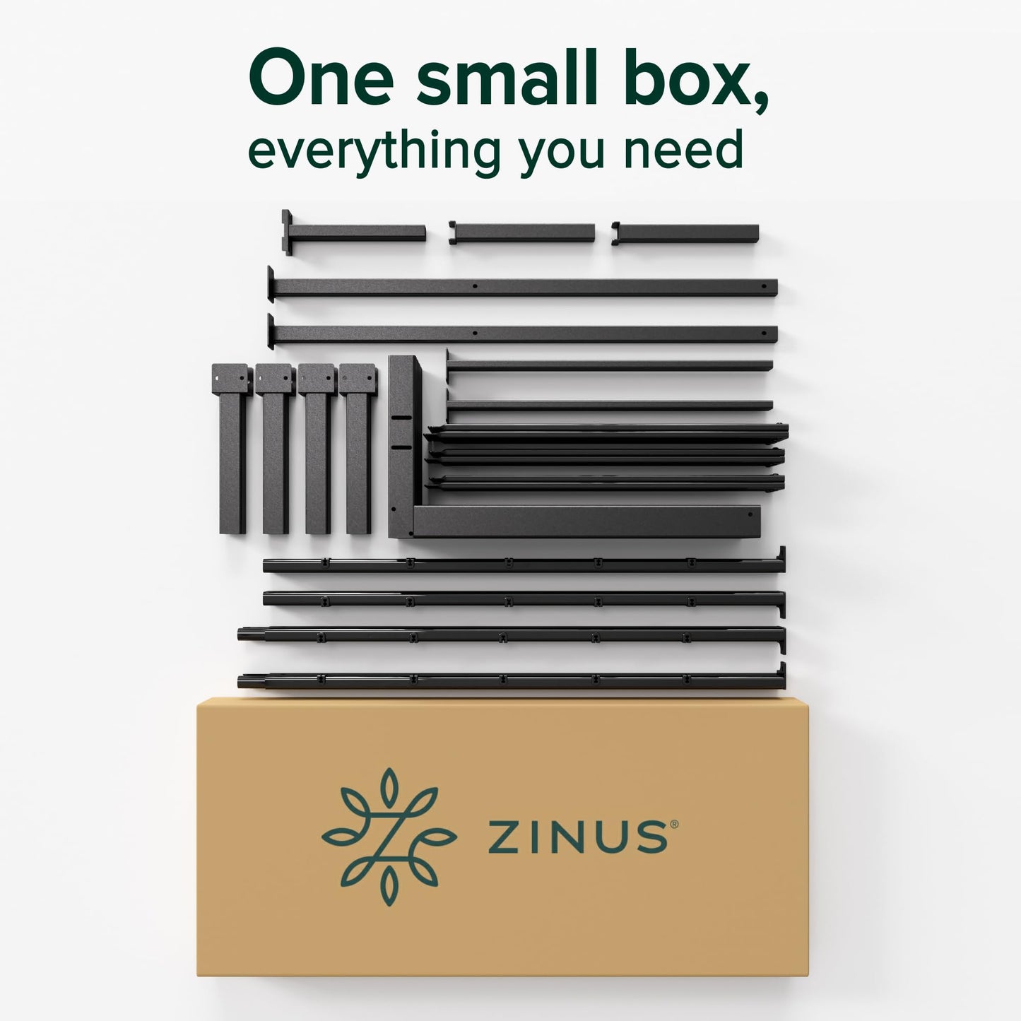 ZINUS 14 Inch Elias Metal Platform Bed Frame, Steel Support, No Box Spring Needed, Easy Assembly, Queen