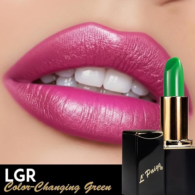 Lipstick L'Paige "BASIC GREEN" long-lasting mosturizing AloeVera "will Change"