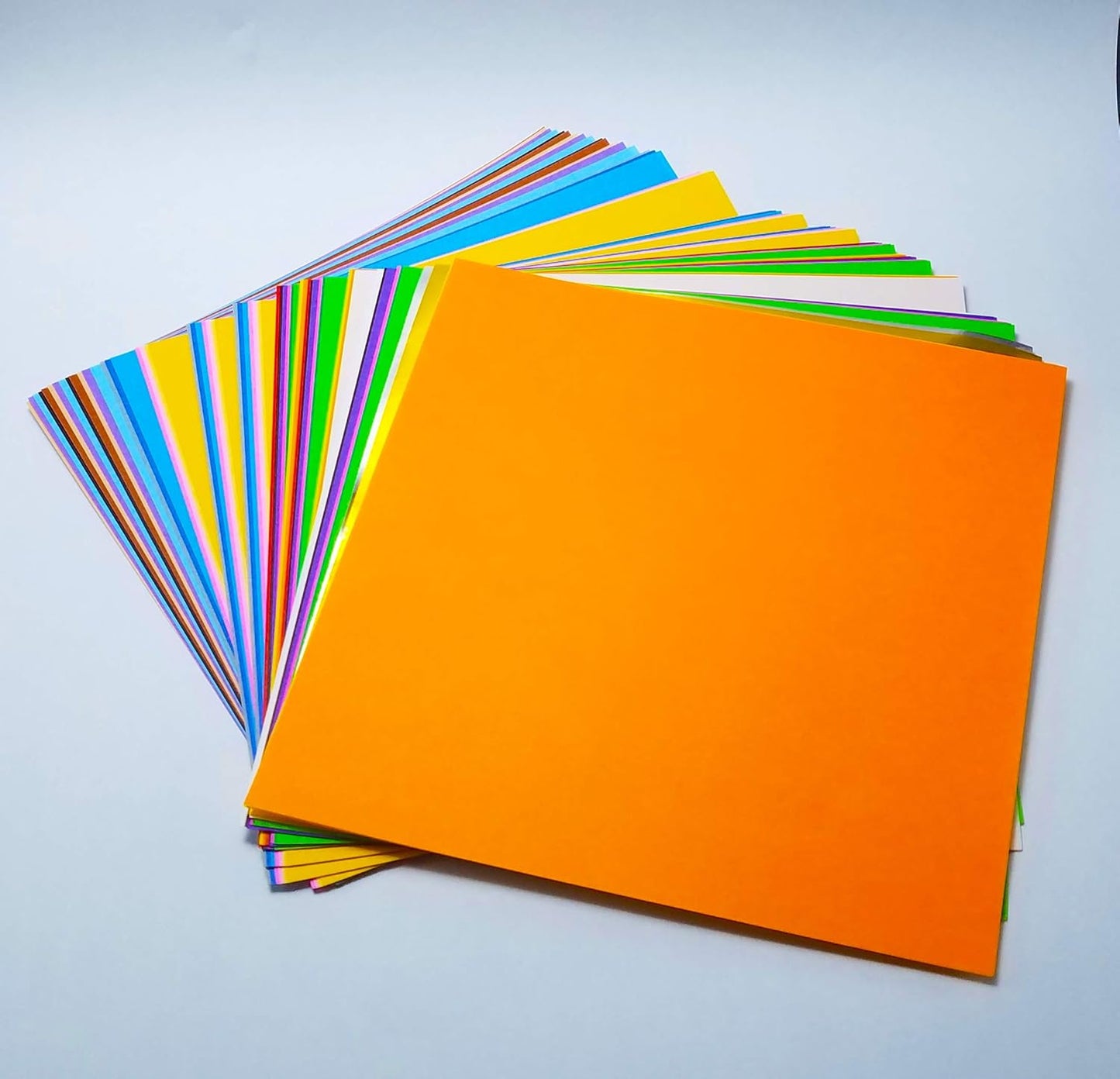 [Taro's Origami Studio] Standard 6 Inch One Sided 20 Colors 65 Sheets Square Easy Fold Premium Japanese Paper for Beginner (Gold and Silver Included) Made in Japan