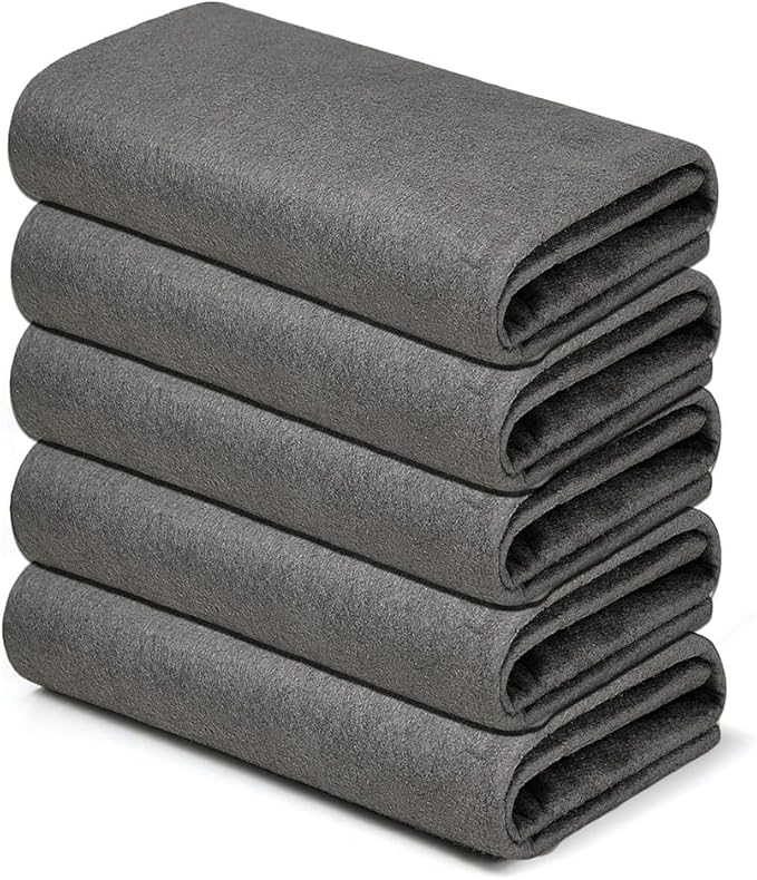 Thickened Magic Cleaning Cloth, Reusable Cleaning Cloths Streak Free Multipurpose Kitchen Rags Microfiber Towels for Glass, Window and Cars (5, Medium)