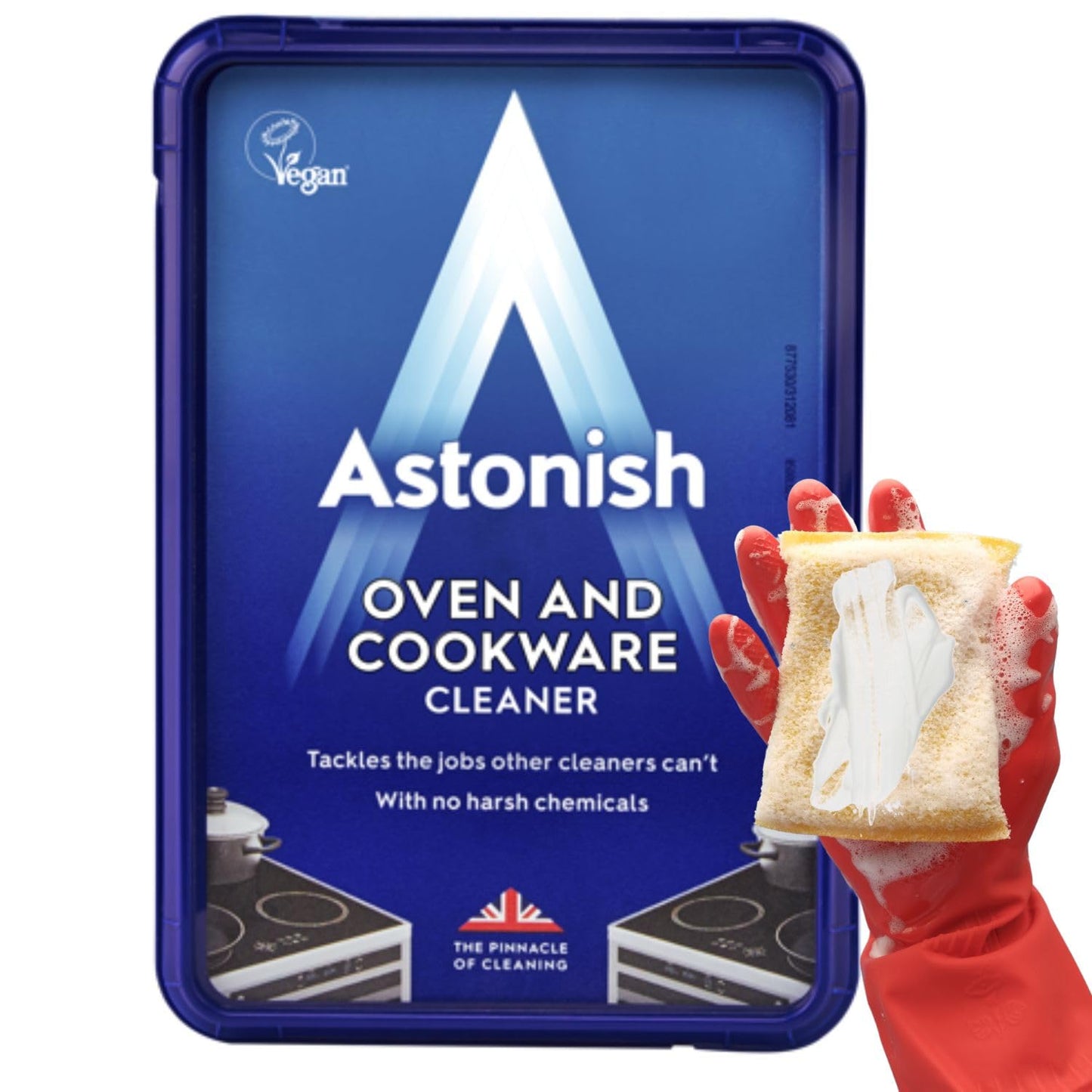Astonish Oven & Cookware Cleaning Paste For Glass, Appliances, Ceramics, Stovetop & Pyrex - All Purpose Kitchen Cleaner - Heavy Duty Stainless Steel Degreaser Removes Baked On Grease & Grime 150g Tub