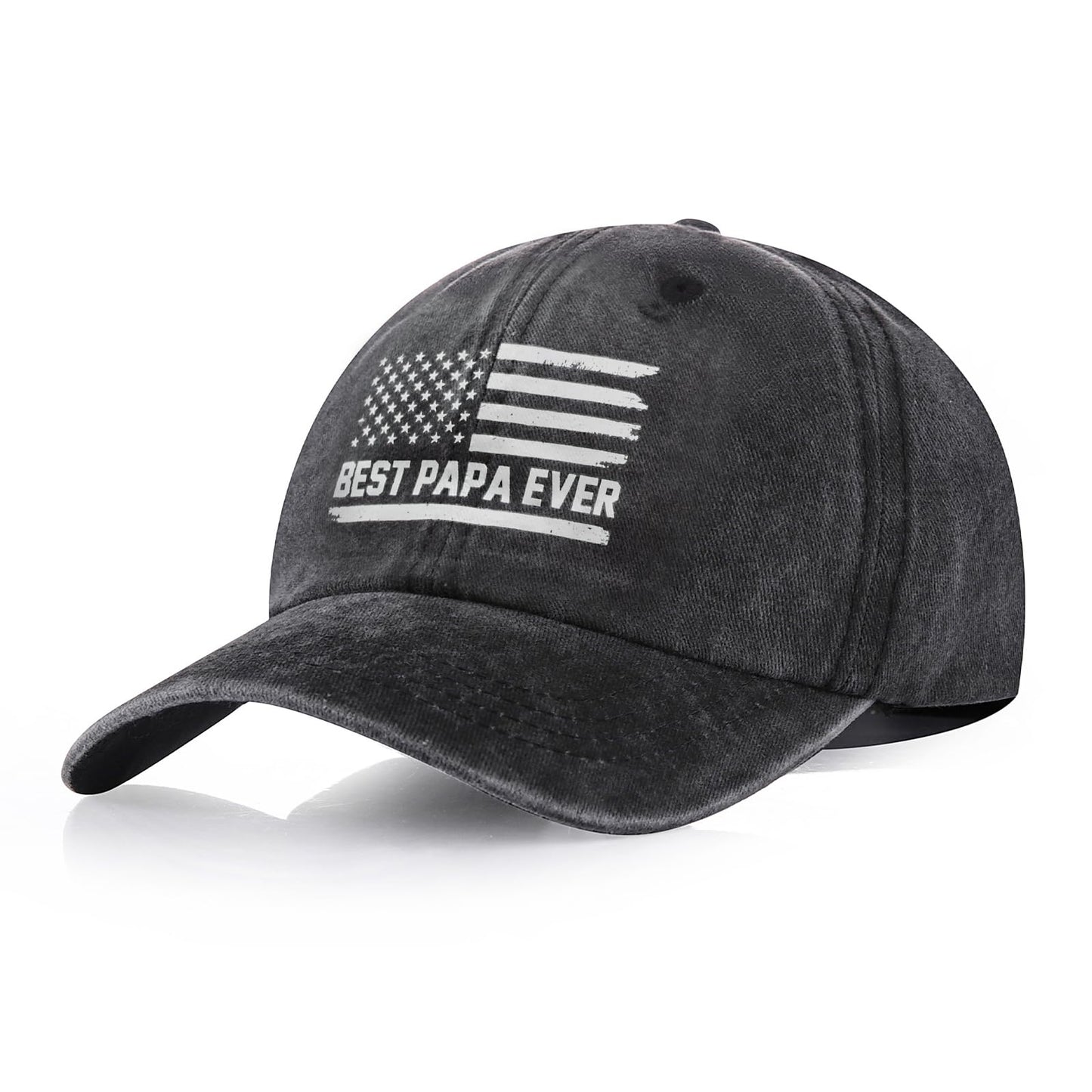 Papa Gifts, Papa Hat, Grandpa Birthday Gifts for Papas, Fathers Grandparents Gift for Grandpa Dad from Daughter Son Grandkids Granddaughter, Adjustable Baseball Caps Grey