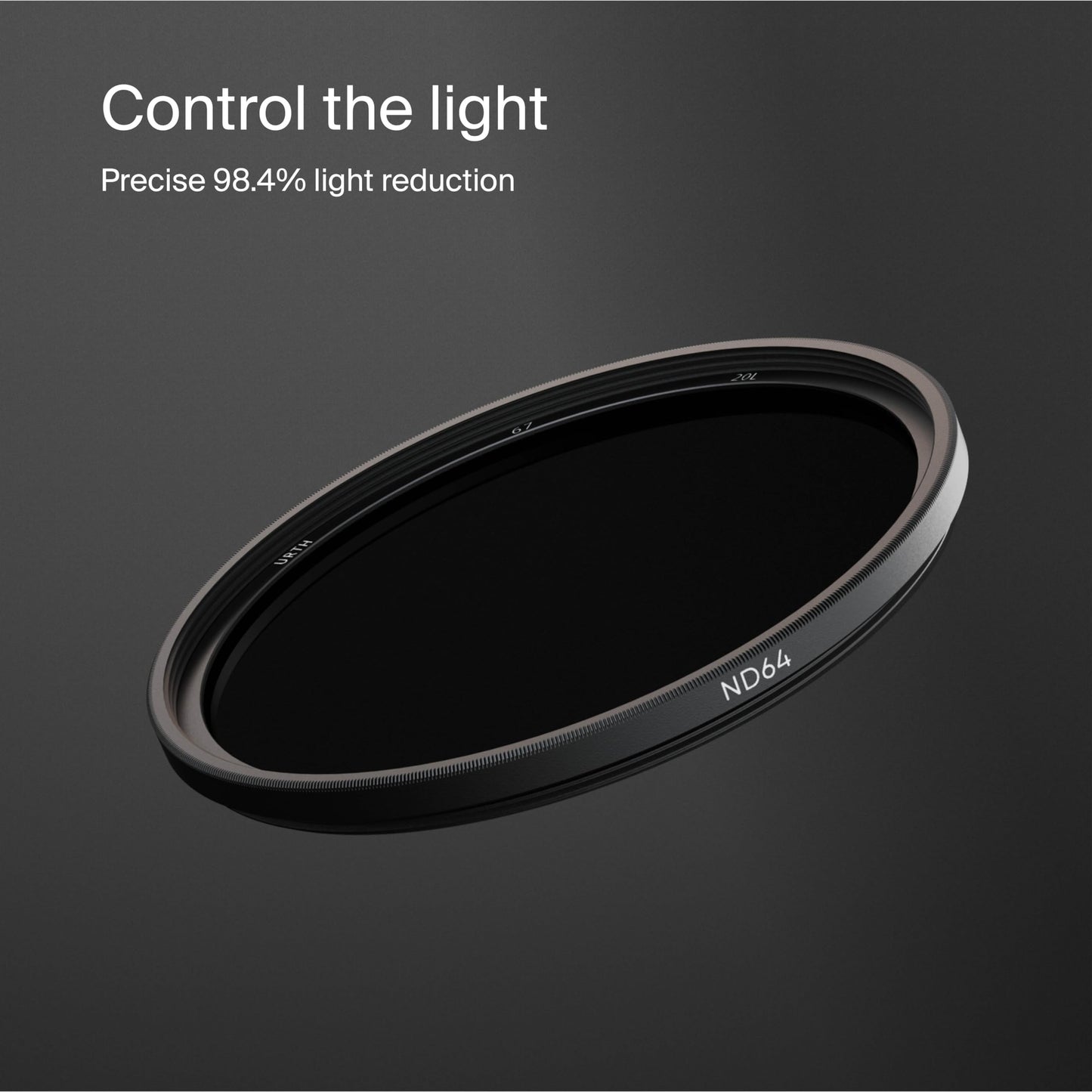 Urth 86Mm Nd64 (6 Stop) Lens Filter (Plus+) - 20-Layer Nano-Coated, Ultra-Slim Neutral Density Camera Lens Exposure Filter