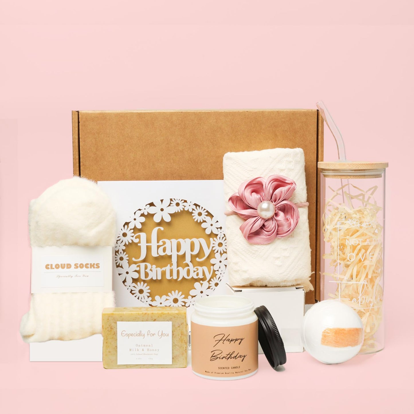 Gifts for Her, Birthday Gifts for Women, Happy Birthday Gift Set for Sister, Unique Birthday Gift for Mom, Funny Gift Ideas, gift Box for Wife Best Friends Daughter Coworkers Aunt Teacher