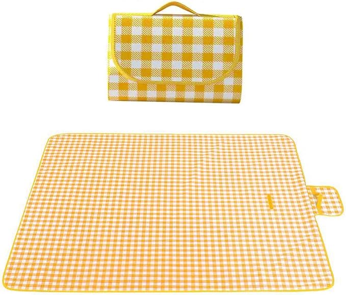 EIYNIY Large Picnic Blanket Waterproof and Sand Proof -59x39 inch Large Outdoor Beach Mat, Portable Foldable Blanket, Suit...