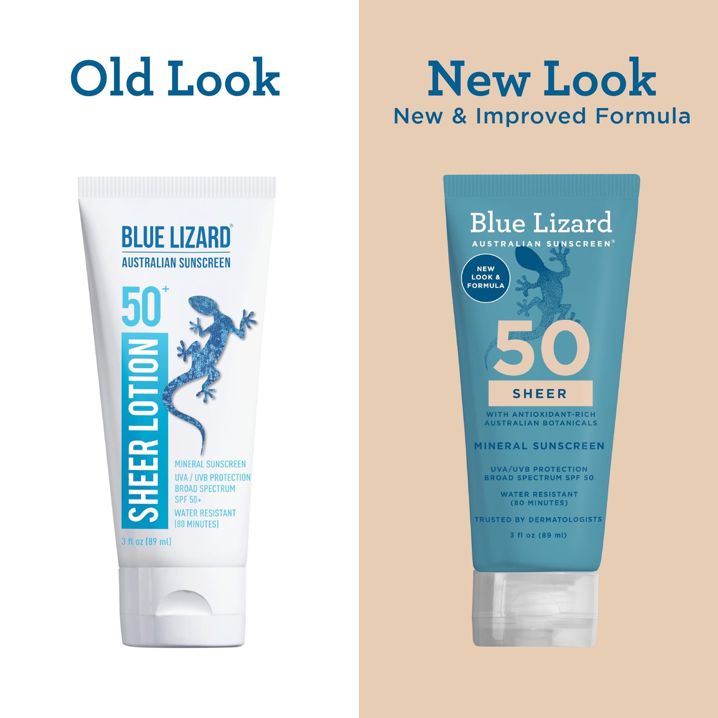 Blue Lizard Sheer Body Lotion 3 oz - SPF 50+