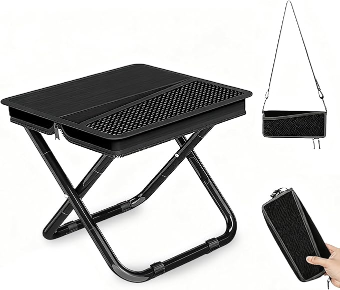 Mejora Portable Pocket Camping Chair,Ultralight Foldable Camp Stool with Compact Carry Bag, Heavy-Duty 220LBS Capacity for...