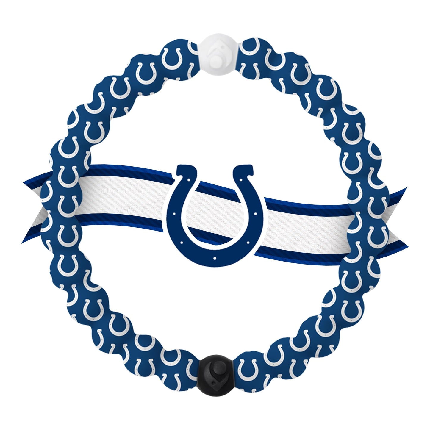 Lokai Silicone Beaded Bracelet for Men & Women, NFL Football Collection - Indianapolis Colts, Small - Silicone Jewelry Fashion B