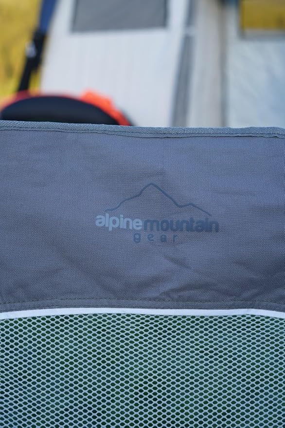 Alpine Mountain Gear Mega Mesh Outdoor Chair for Camping/Hiking/Backpacking by Caddis Sports