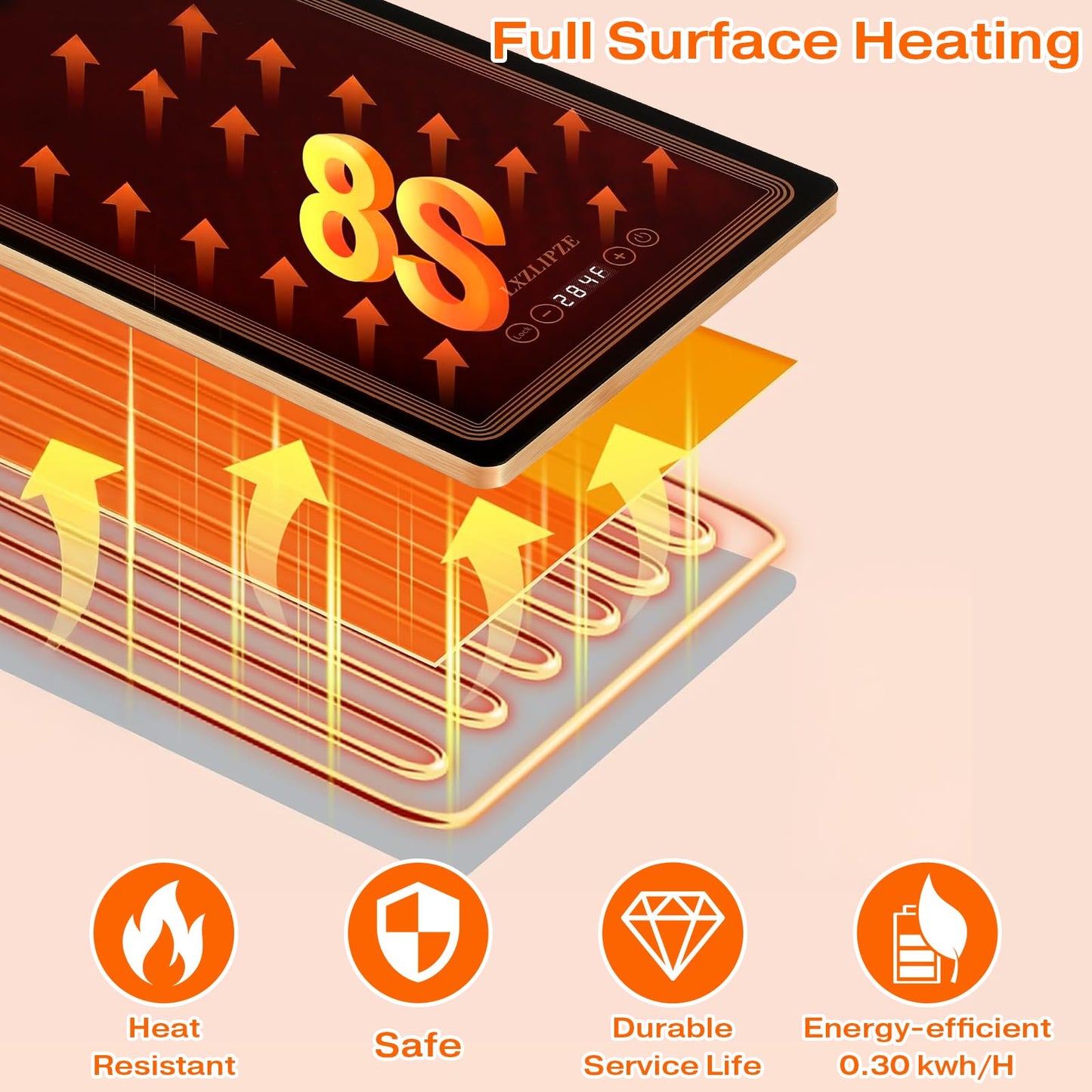 Electric Warming Tray for Buffets Party(32x18 Inches),Warming Tray with 12 Temp-Settings,Built-in Thermostat and Full Surface Heating,Versatile Food Warmers for Parties Buffet,Gatherings,Daily Use