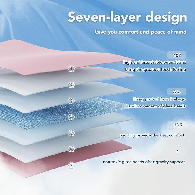 Topcee Weighted Blanket (20lbs 80"x87" King Size) Soft Cooling Heavy Blanket Sleeping, Apply to 190-210 lbs Body, Thick Breathable Blanket with Glass Bead, Easy Care