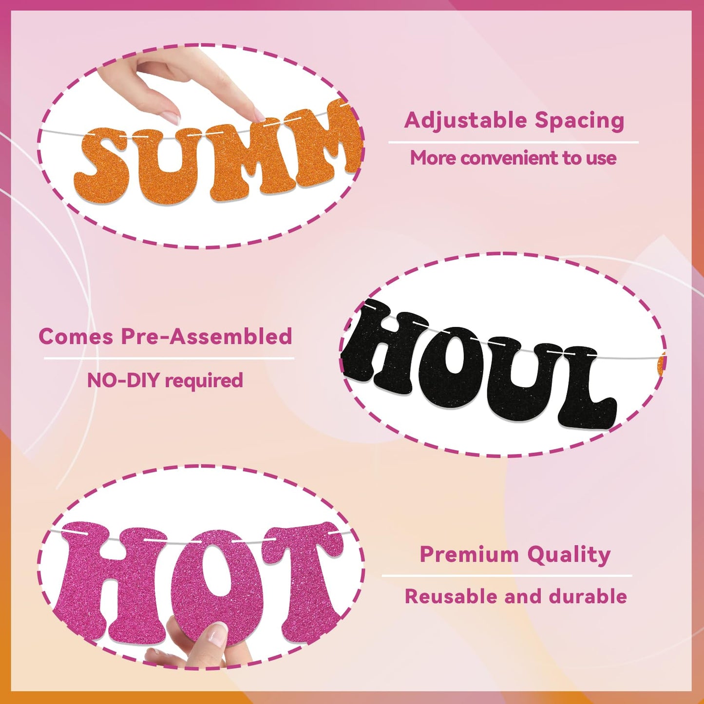 Hot Ghoul Summer Banner Summerween Banner Summer Halloween Party Decorations Spooky Summers Decorations