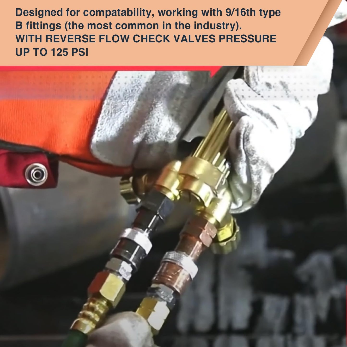 Cutting torch quick connect fittings | Oxy acetylene quick connect fittings | Oxy Fuel Quick Connect Coupler Set
