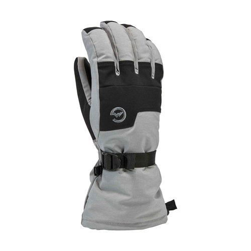 Gordini Men's AquaBloc Down Gauntlet Glove, Clay Grey/Black, X-Large