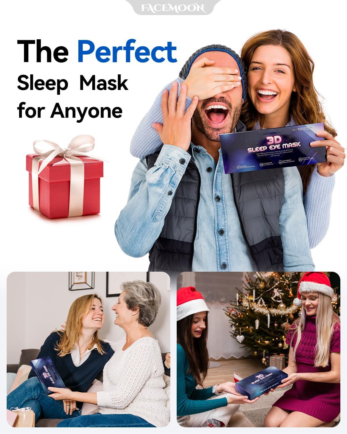 Blackout Eye Mask for Deep Sleep, 3D Weighted Sleep Mask for Women, Zero Pressure, Perfect for Airplane Travel, Meditation, Yoga, Postpartum Rest & Relaxation, Purple