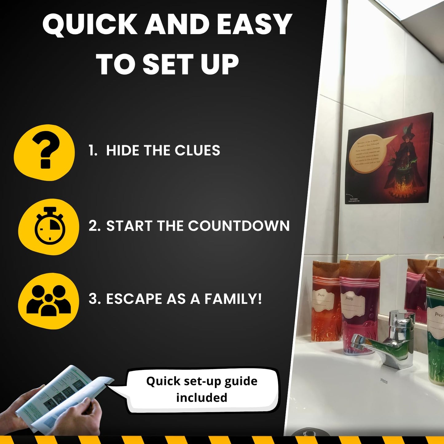 EPIC ENIGMAS | Harry Magic Escape Room | Ages 5 to 12 | 5 Thrilling Enigmatic Rooms | Family Board Game Kids | 1-5 Players