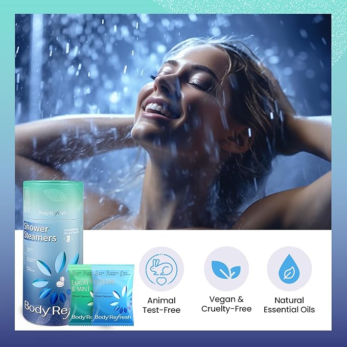 Shower Steamers Aromatherapy, Birthday Gifts for Men, 8 Pack Shower Bombs with Essential Oils, Self Care Gifts for Him, Boyfriend, Husband, Mens Christmas Gifts, Stocking Stuffers 2025